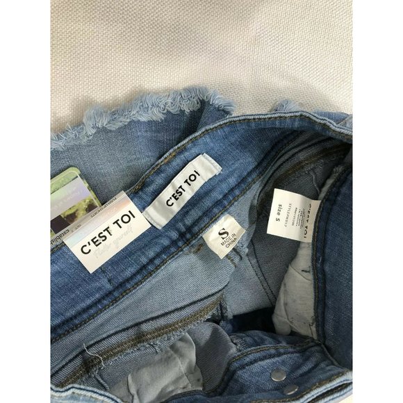 C’EST TOI Denim Shorts Size Small Juniors - Picture 7 of 8